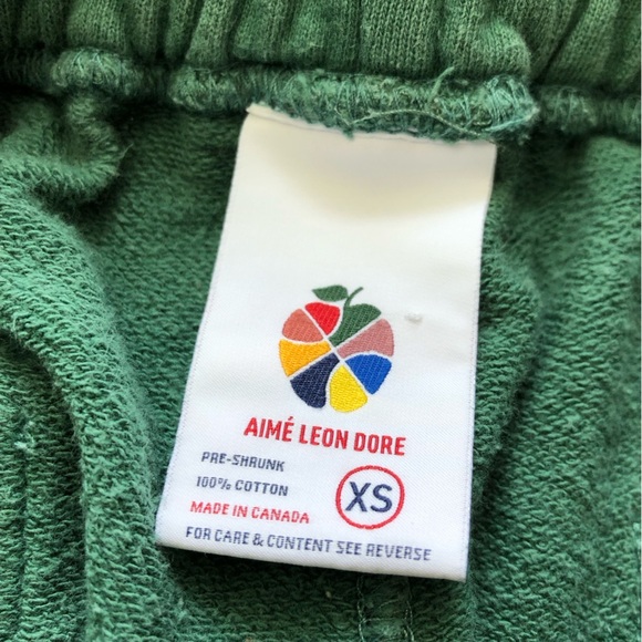 Aime Leon Dore Uniform Sweatpants in Green Men’s Size XS - Picture 10 of 11